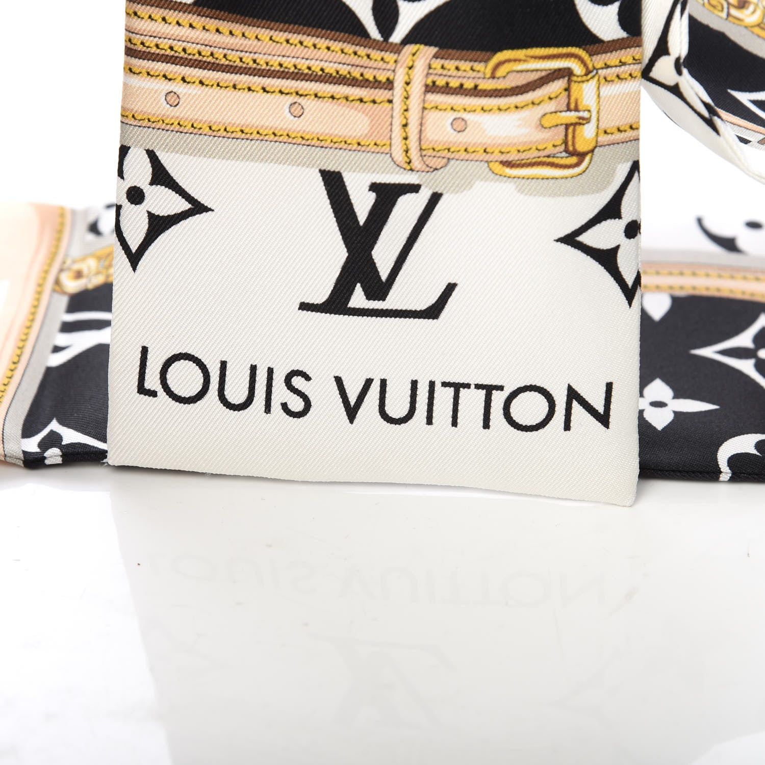 Louis Vuitton Silk Monogram Confidential Bandeau Black 2 of 3