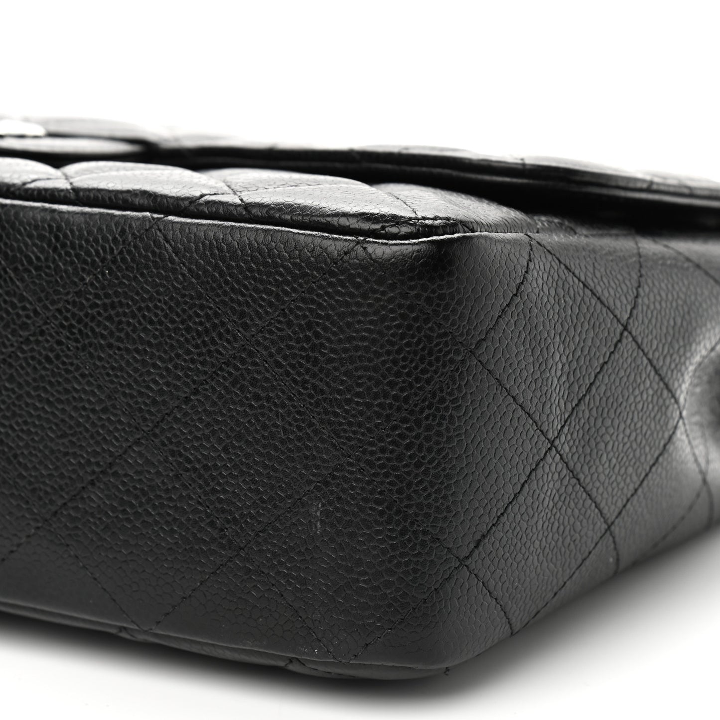 Caviar Quilted Jumbo Single Flap Black