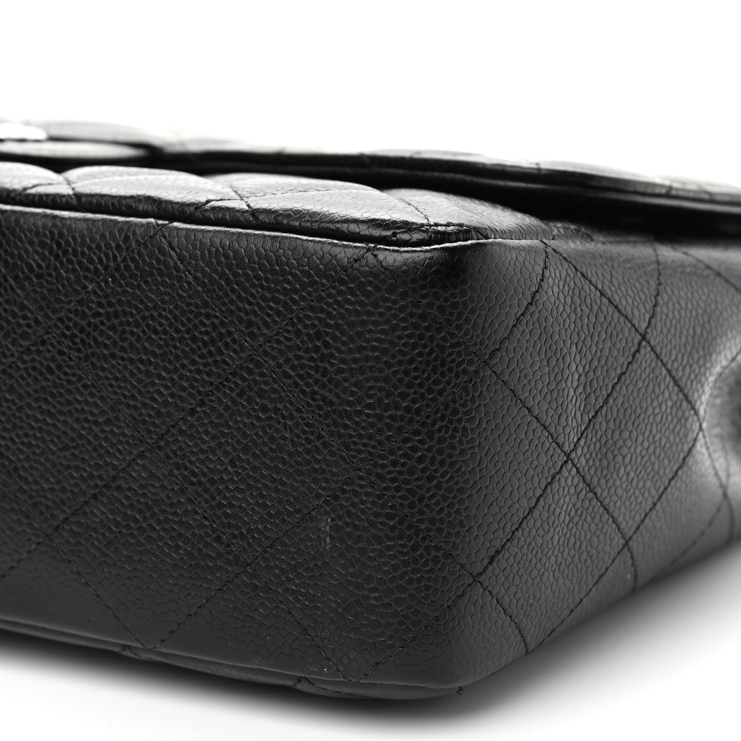 Chanel Caviar Quilted Jumbo Single Flap Black 5 of 10