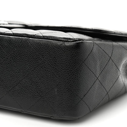 Chanel Caviar Quilted Jumbo Single Flap Black 5 of 10