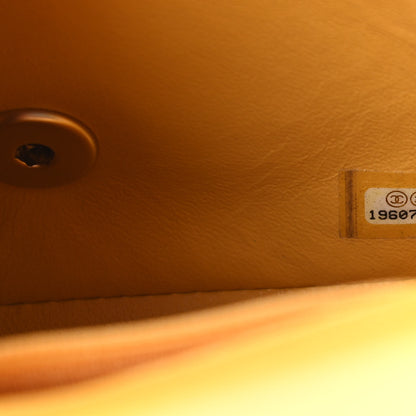 Chanel Lambskin Quilted Mini Square Flap Yellow 9 of 10