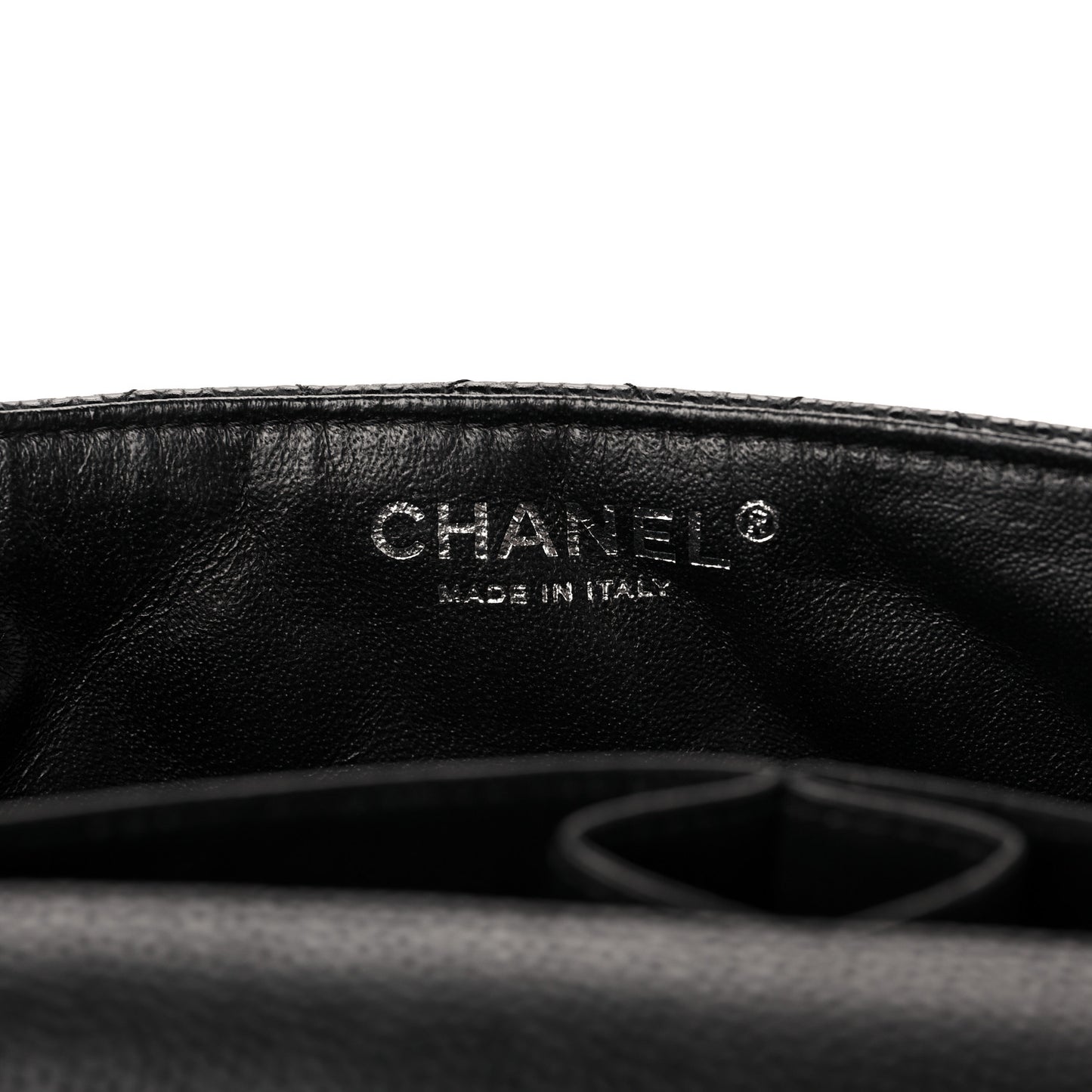 Caviar Quilted East West Flap Black