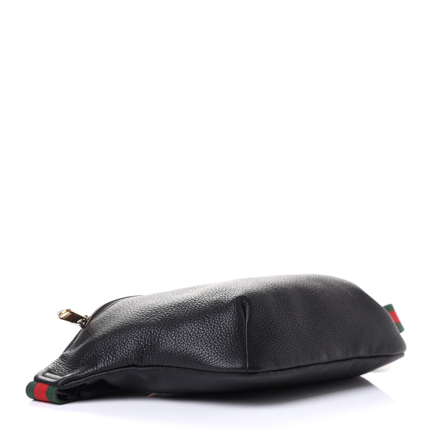 Grained Calfskin Logo Belt Bag Black