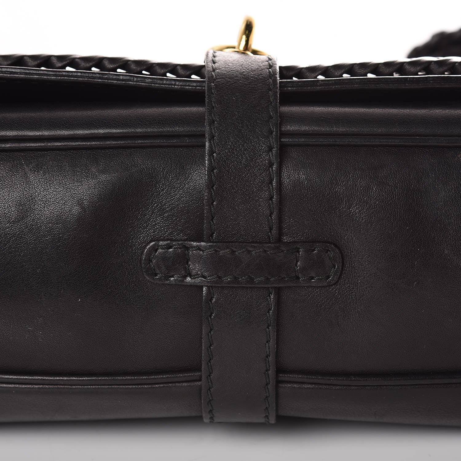 Gucci Calfskin Handmade Medium Flap Shoulder Bag Black 24 of 26