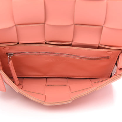 Bottega Veneta Nappa Maxi Intreccio Cassette Bag Peach 5 of 9