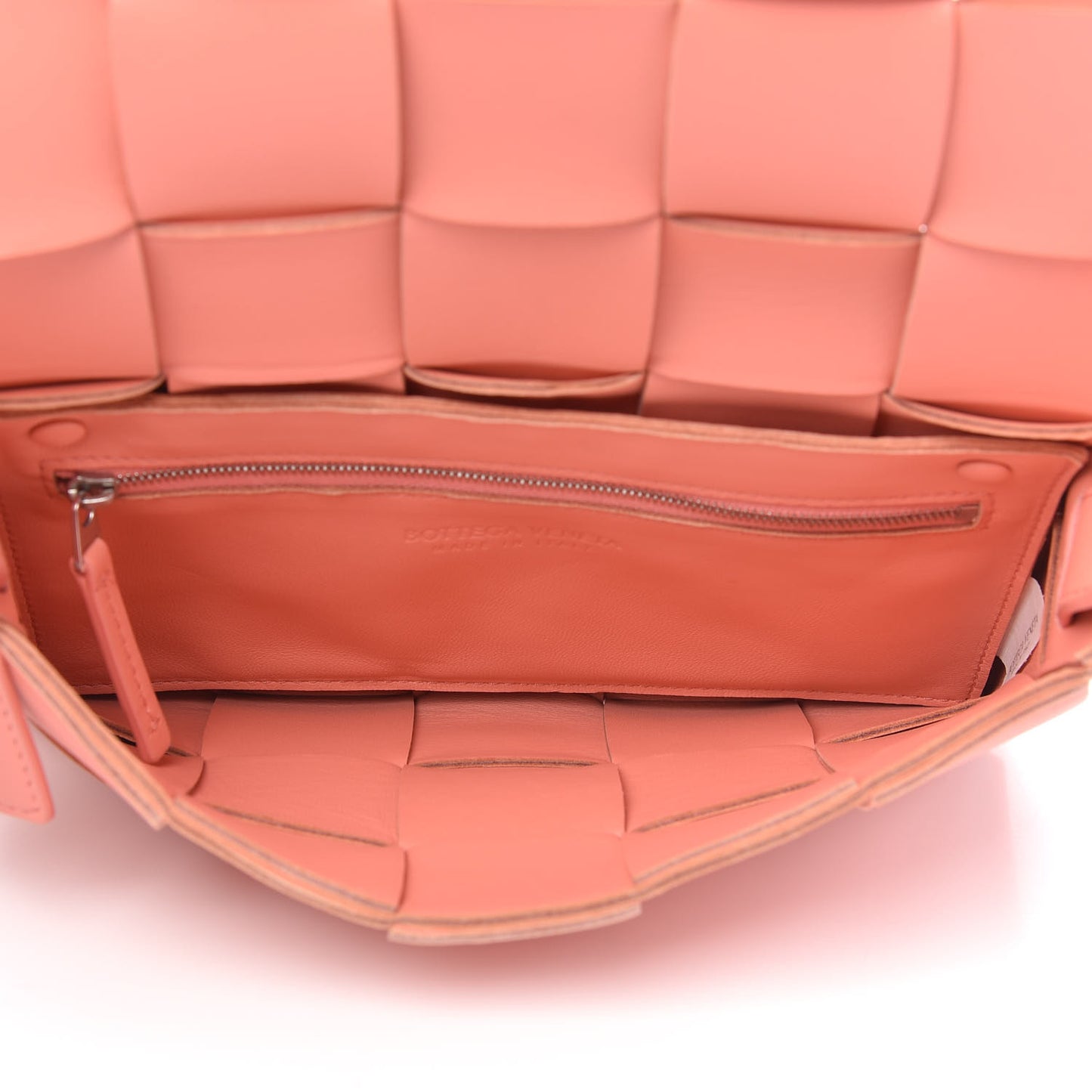 Nappa Maxi Intreccio Cassette Bag Peach