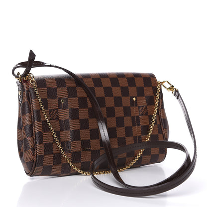 Louis Vuitton Damier Ebene Favorite MM 3 of 13