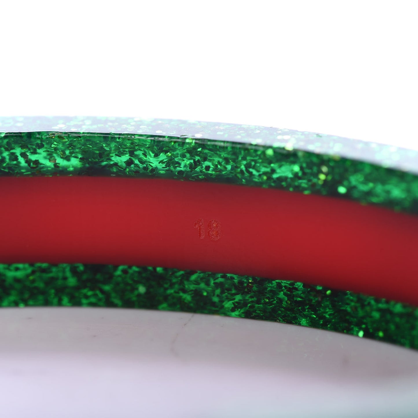 Crystal Web Cuff 18 Green Red