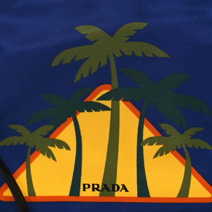 Prada Tessuto Nylon Saffiano Wristlet Bluette 7 of 7