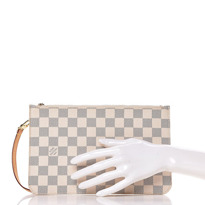 Louis Vuitton Damier Azur Neverfull MM GM Pochette 2 of 10