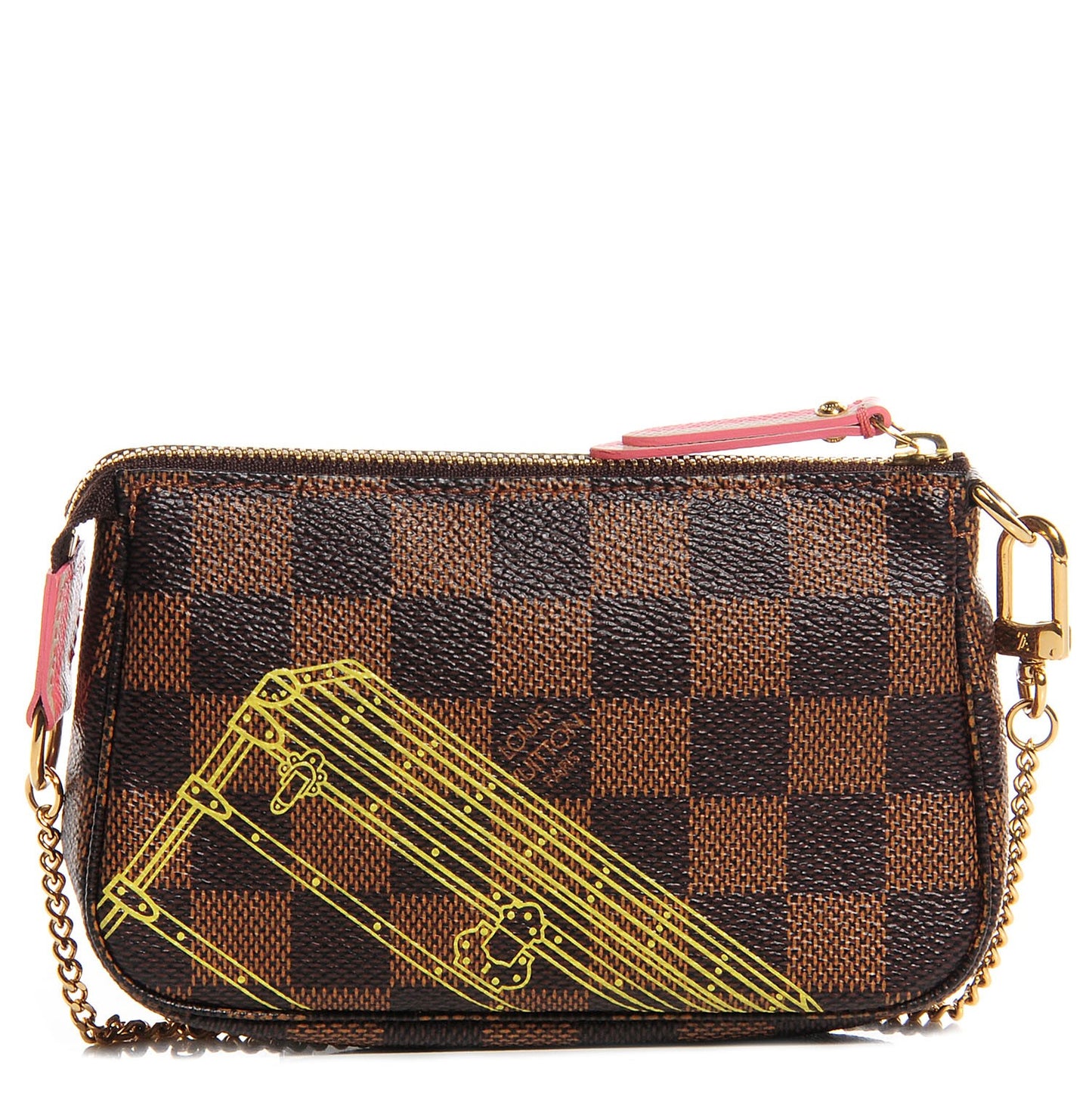Damier Ebene 2014 Christmas Animation Mini Pochette Accessories
