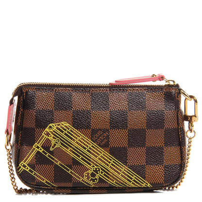 Louis Vuitton Damier Ebene 2014 Christmas Animation Mini Pochette Accessories 1 of 7
