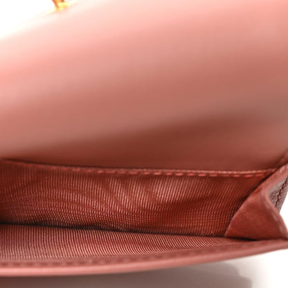 Christian Dior Supple Calfskin Cannage Medium Caro Card Wallet Pink 6 of 7