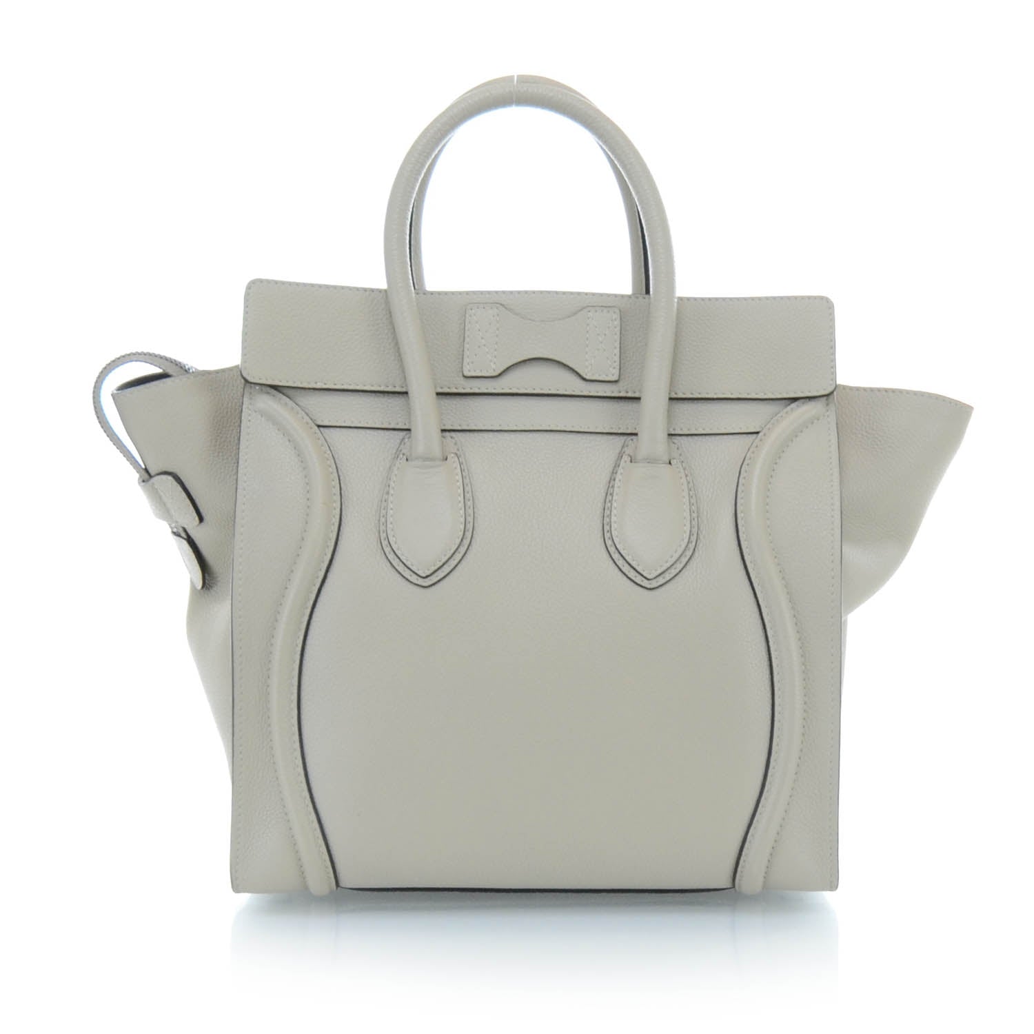 Celine Pebbled Leather Mini Luggage Bag Dune 3 of 12