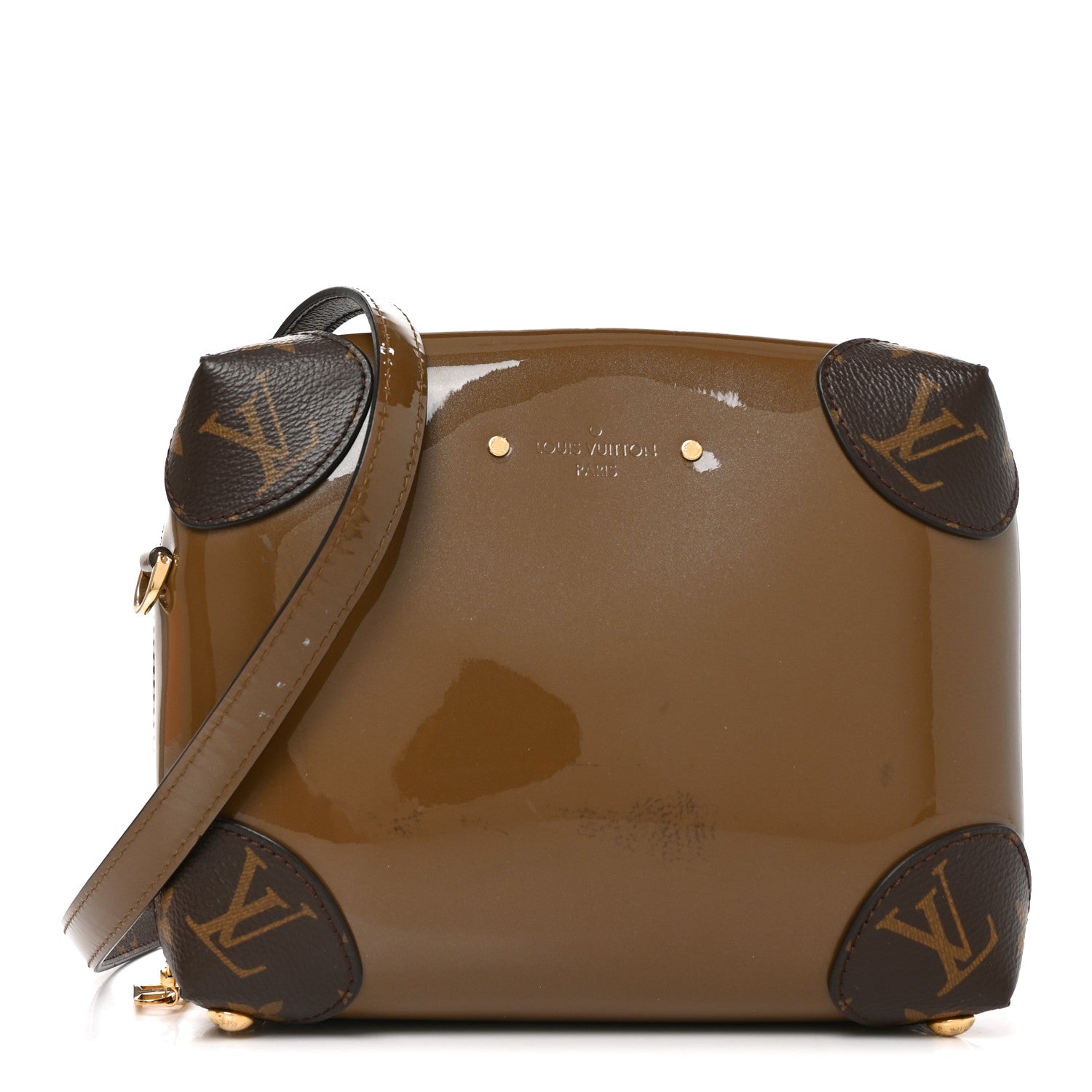 Louis Vuitton Patent Miroir Venice Vert Bronze 1 of 9