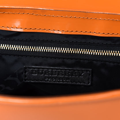 Burberry Prorsum Patent Small Lilford Shoulder Bag Orange 9 of 12