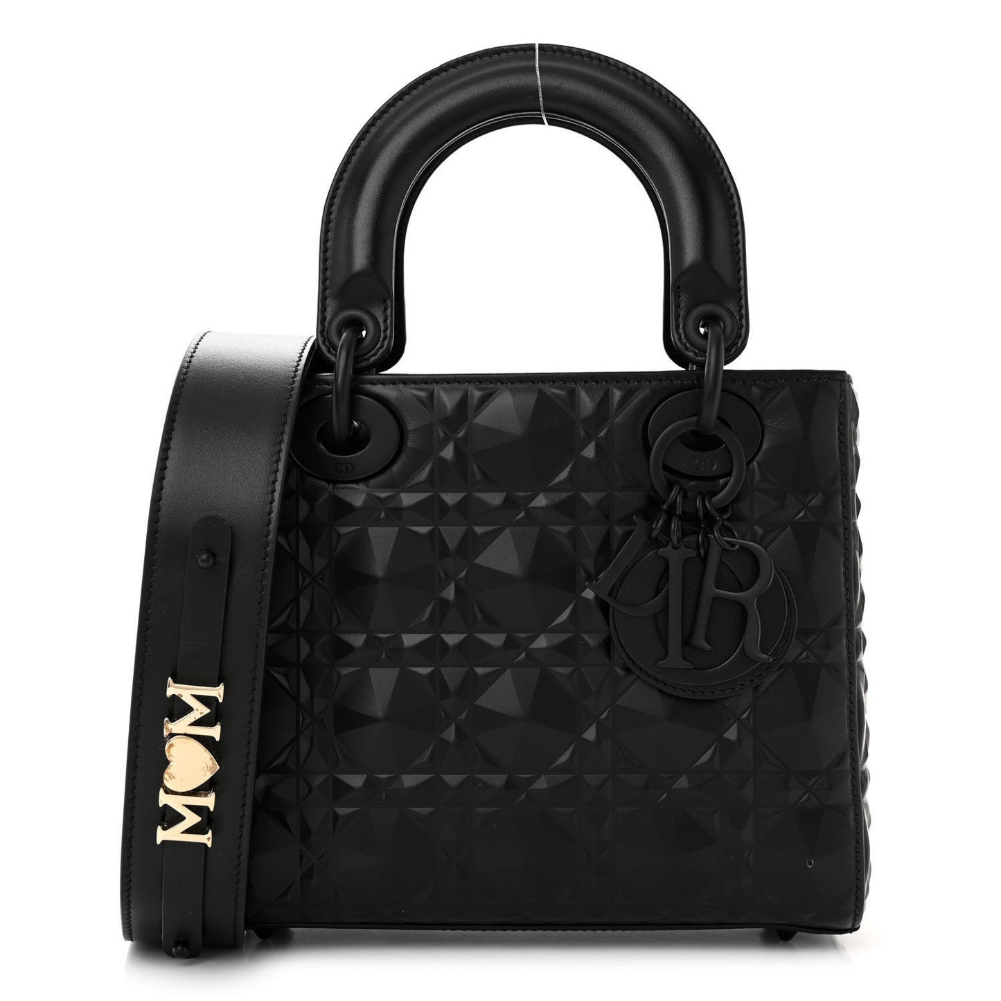 Calfskin Cannage Diamond Small My ABCDior Lady Dior Black