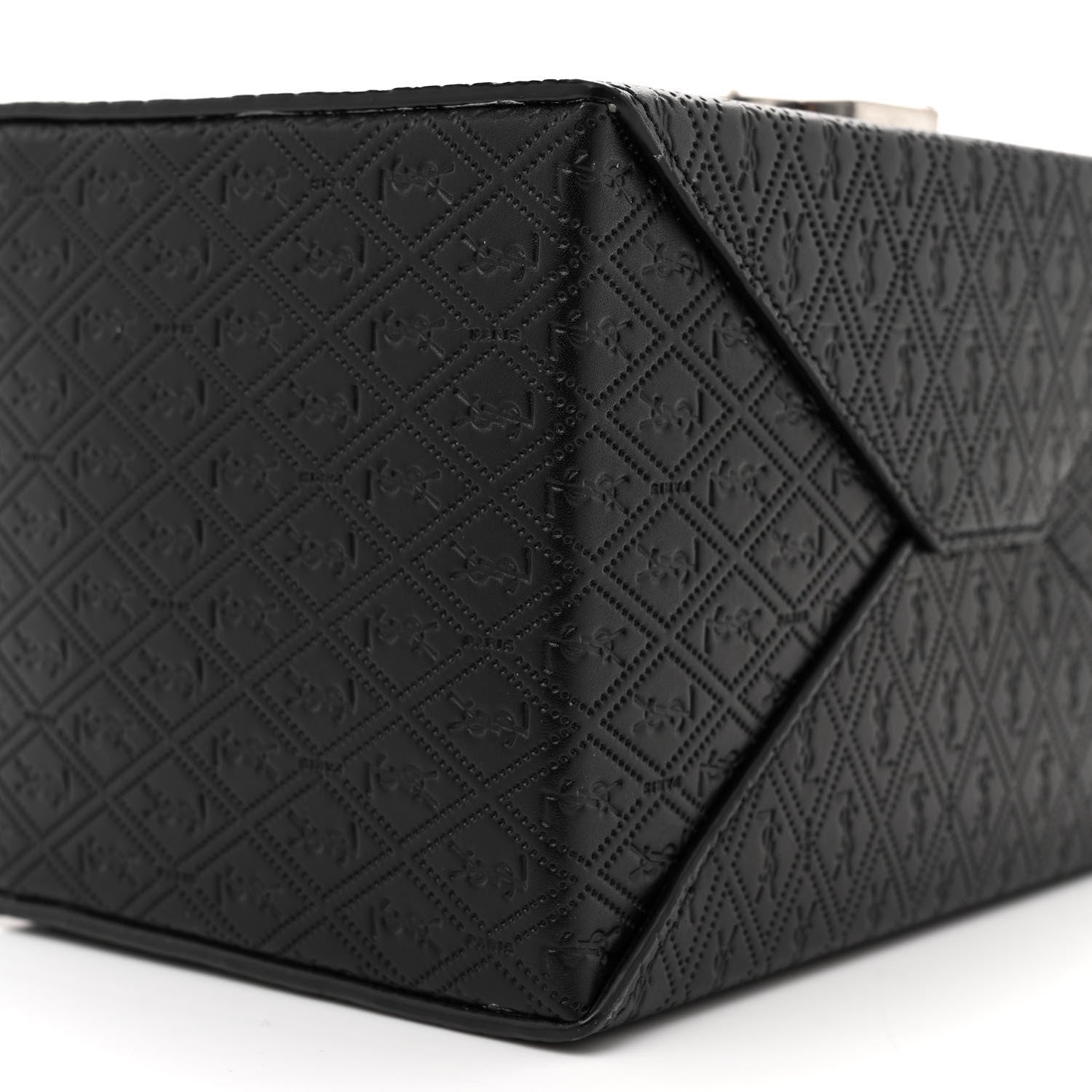 Saint Laurent Calfskin Monogram Take Away Box Black 8 of 9