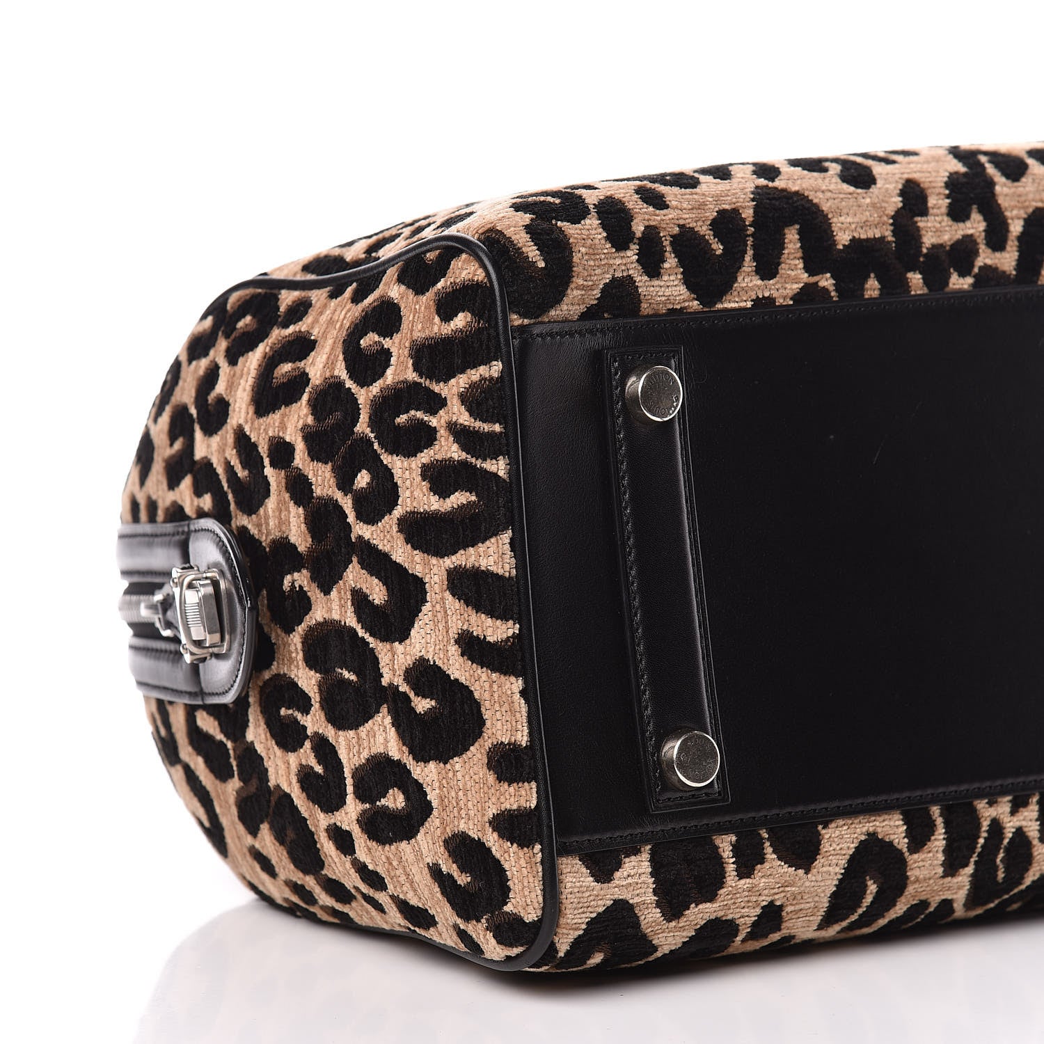 Louis Vuitton Jacquard Velvet Leopard Print Stephen Sprouse Speedy 6 of 12
