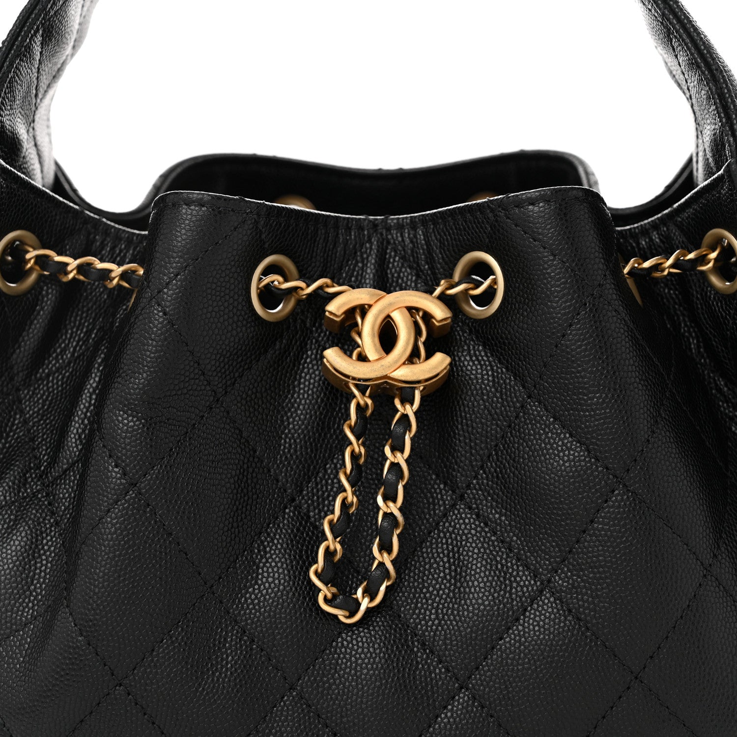 Chanel Caviar Quilted Small Chanel 25 Handbag Black 8 of 10