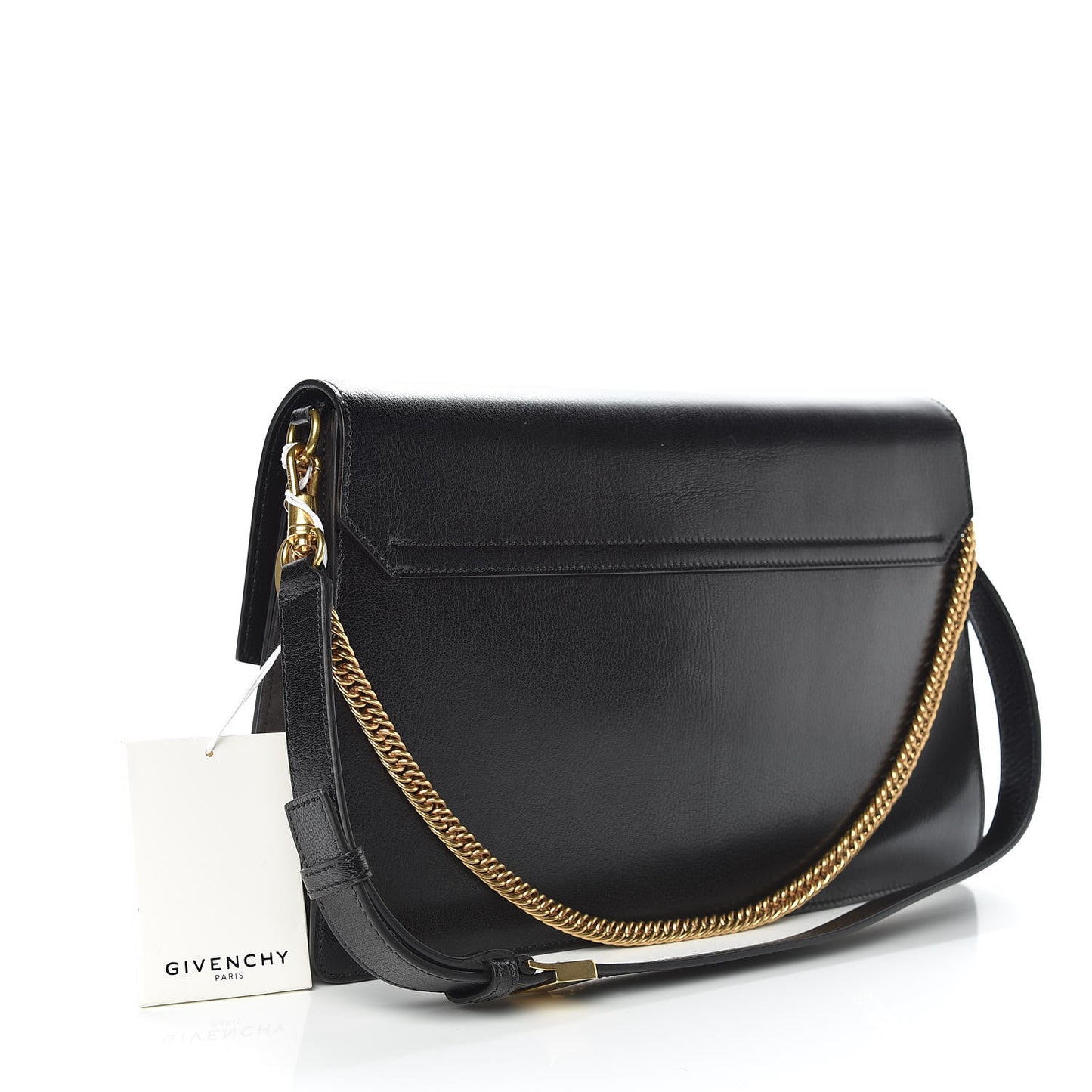 Goatskin Suede Large GV3 Flap Black Grey