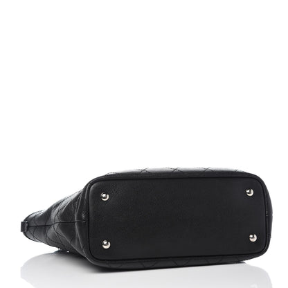 Chanel Grained Calfskin Shopping Fever Tote Black 5 of 9