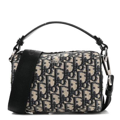 Christian Dior Oblique Mini Roller Messenger Bag Blue 1 of 9