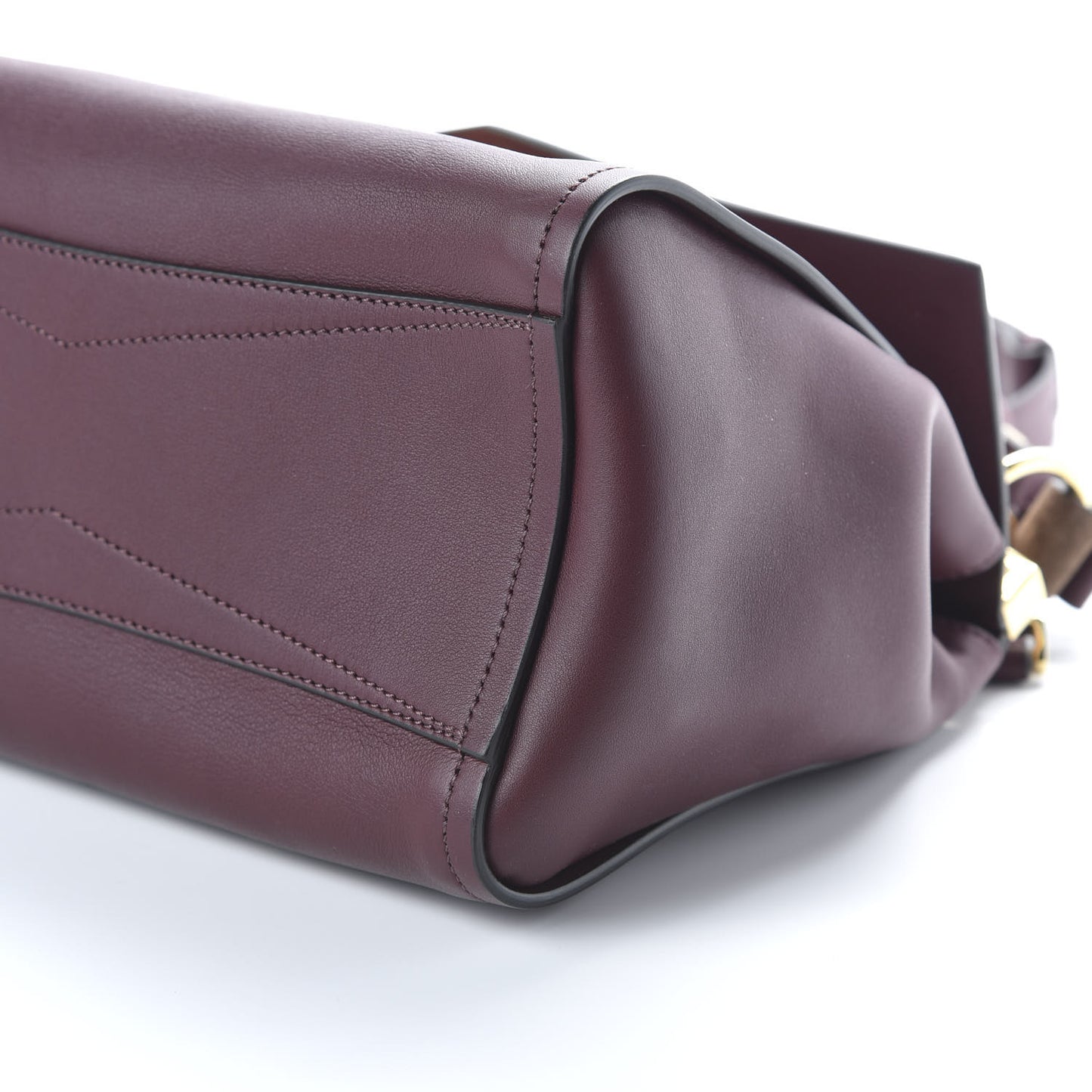Calfskin Small Mystic Shoulder Bag Aubergine