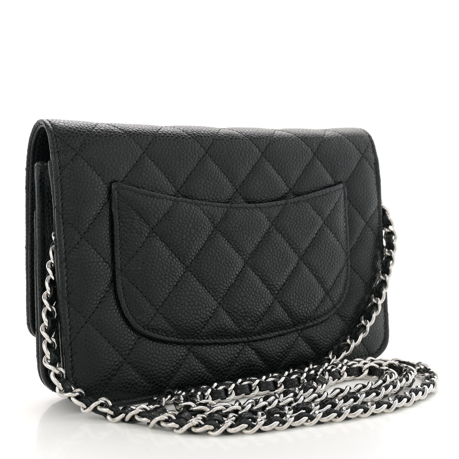 Chanel Caviar Quilted Wallet on Chain WOC Black 3 of 11