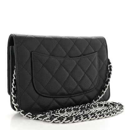 Chanel Caviar Quilted Wallet on Chain WOC Black 3 of 11