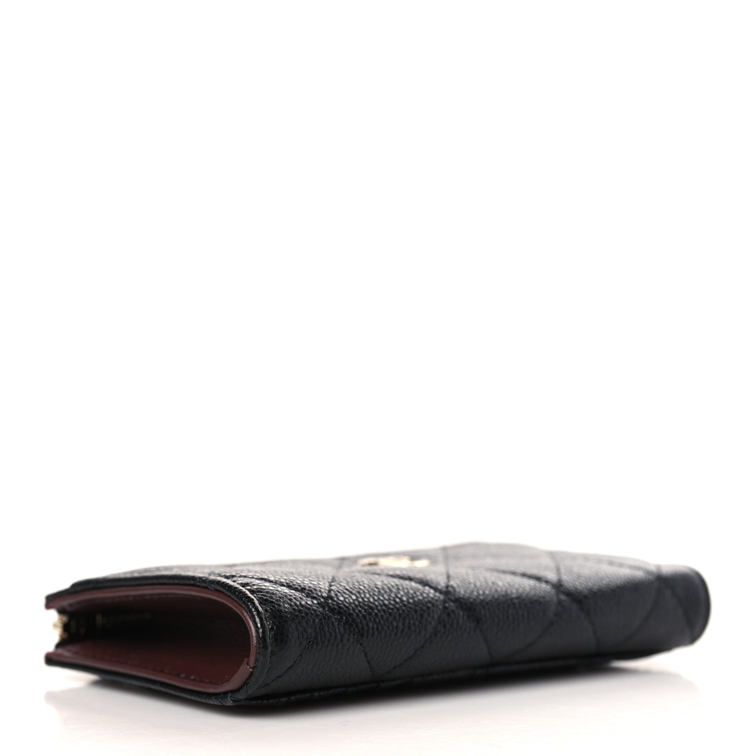 Chanel Caviar Quilted CC Zip Around Card Holder Black 4 of 8