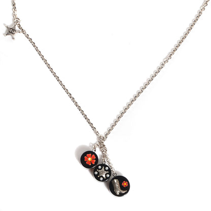 Chanel Pearl Resin CC Paris Dallas Necklace Silver 1 of 7