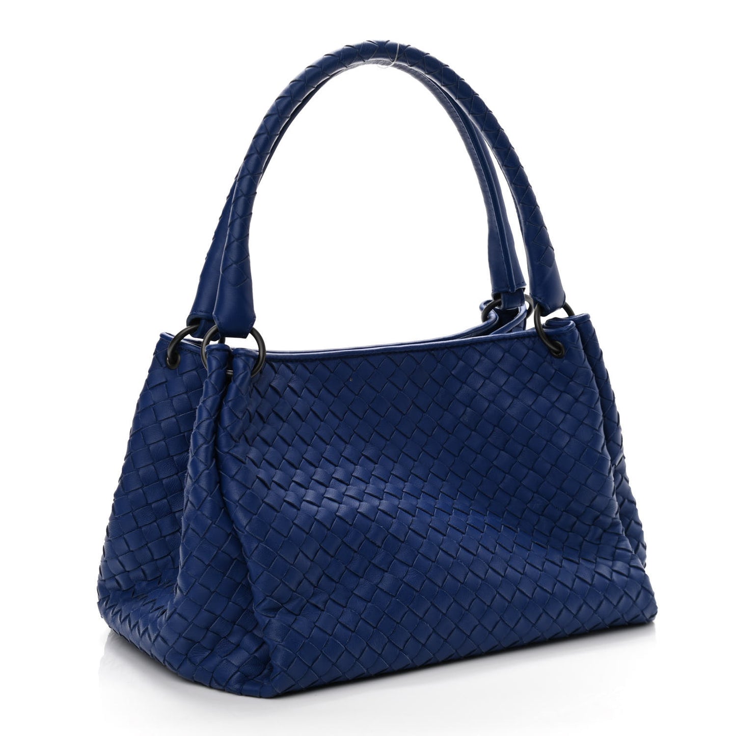 Nappa Intrecciato Parachute Bag Signal Blue