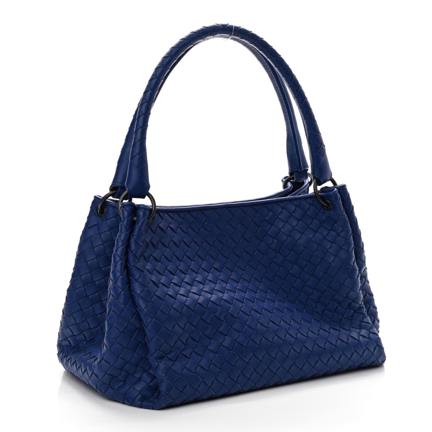 Bottega Veneta Nappa Intrecciato Parachute Bag Signal Blue 2 of 9