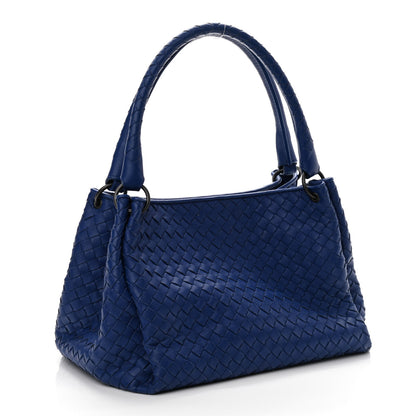 Bottega Veneta Nappa Intrecciato Parachute Bag Signal Blue 2 of 9