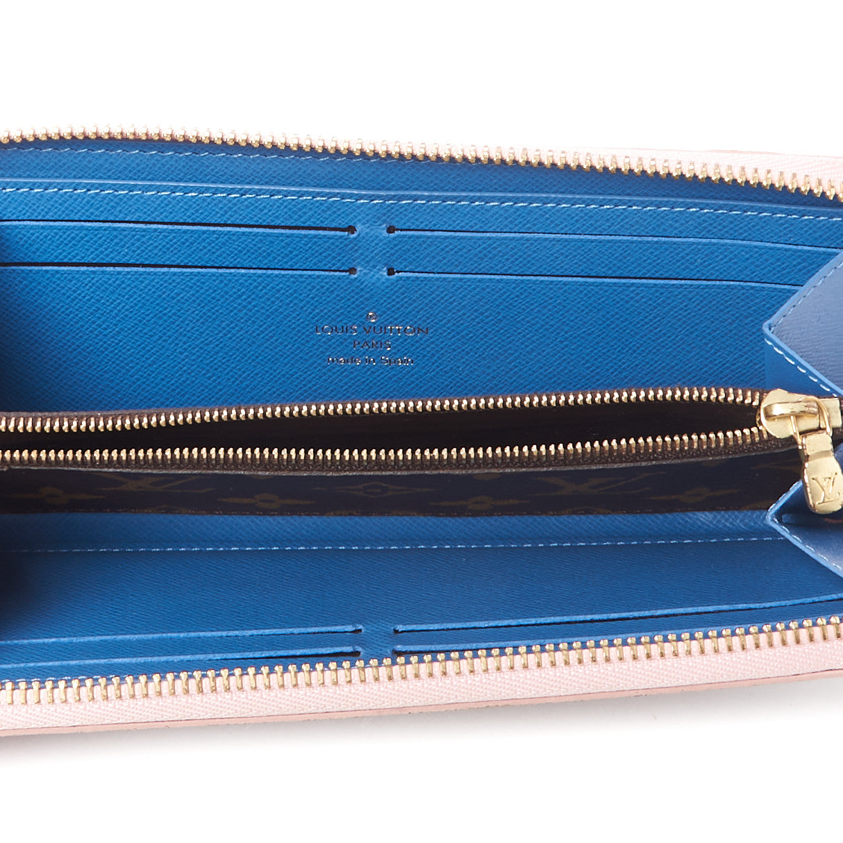 Monogram Blooming Flowers Clemence Wallet Rose Ballerine