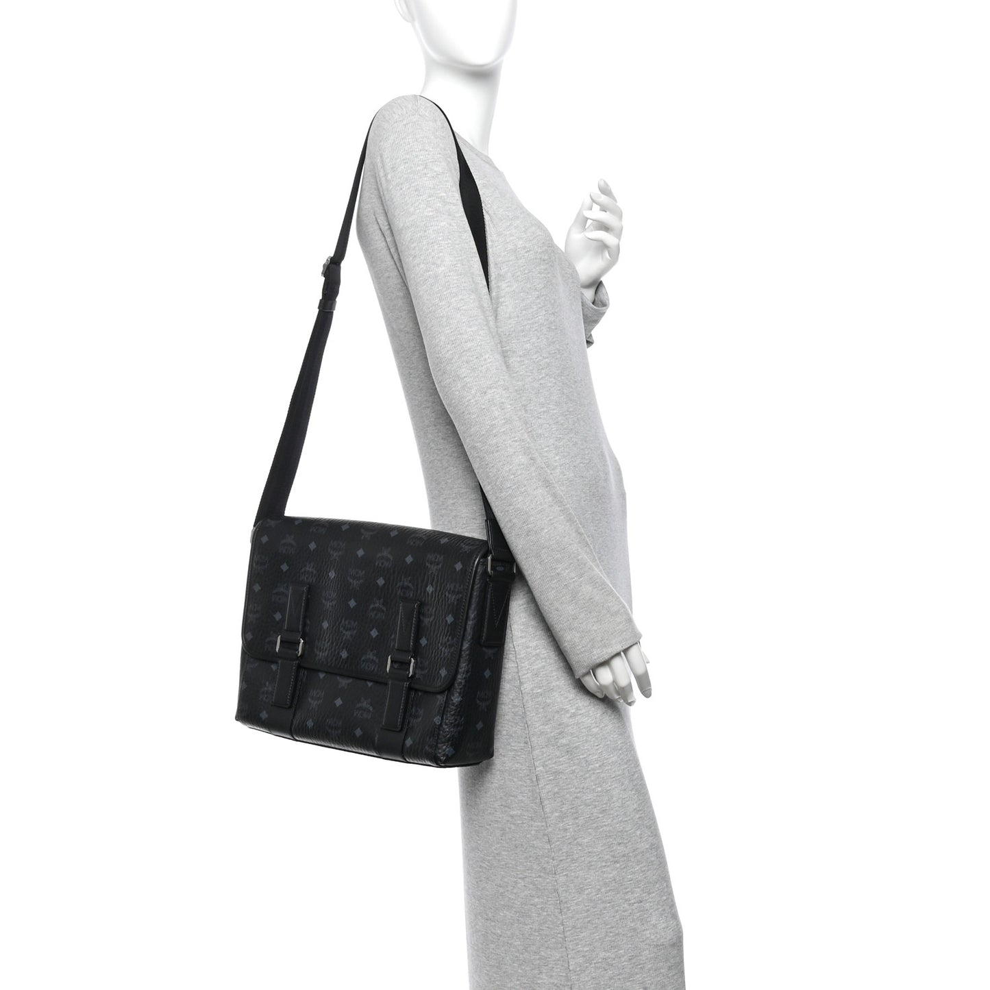 Visetos Medium Aren Messenger Bag Black