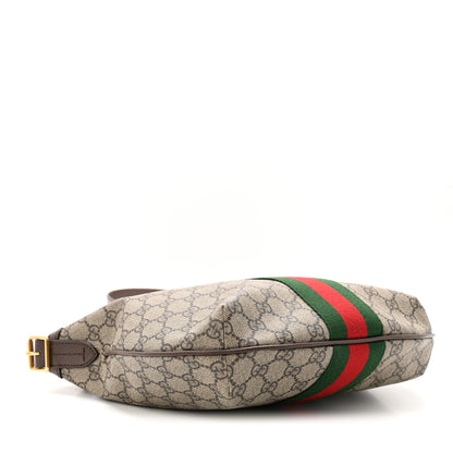 Gucci GG Supreme Monogram Web Small Ophidia Half Moon Hobo Brown 4 of 11