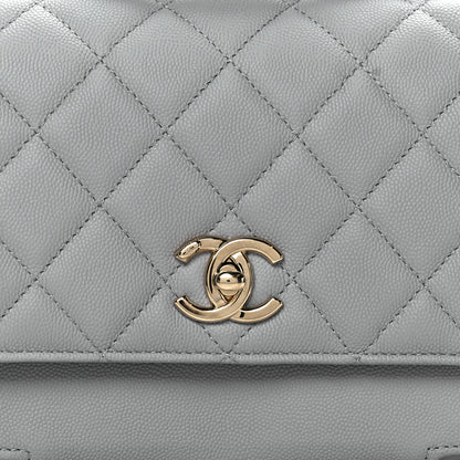 Chanel Caviar Quilted Medium Business Affinity Flap Grey 8 of 11