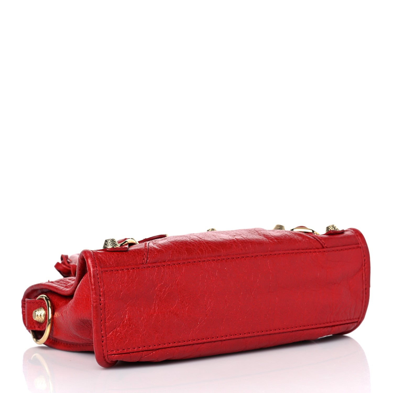 Balenciaga Agneau Giant 12 Gold Hardware Mini City Rouge Lipstick 3 of 12