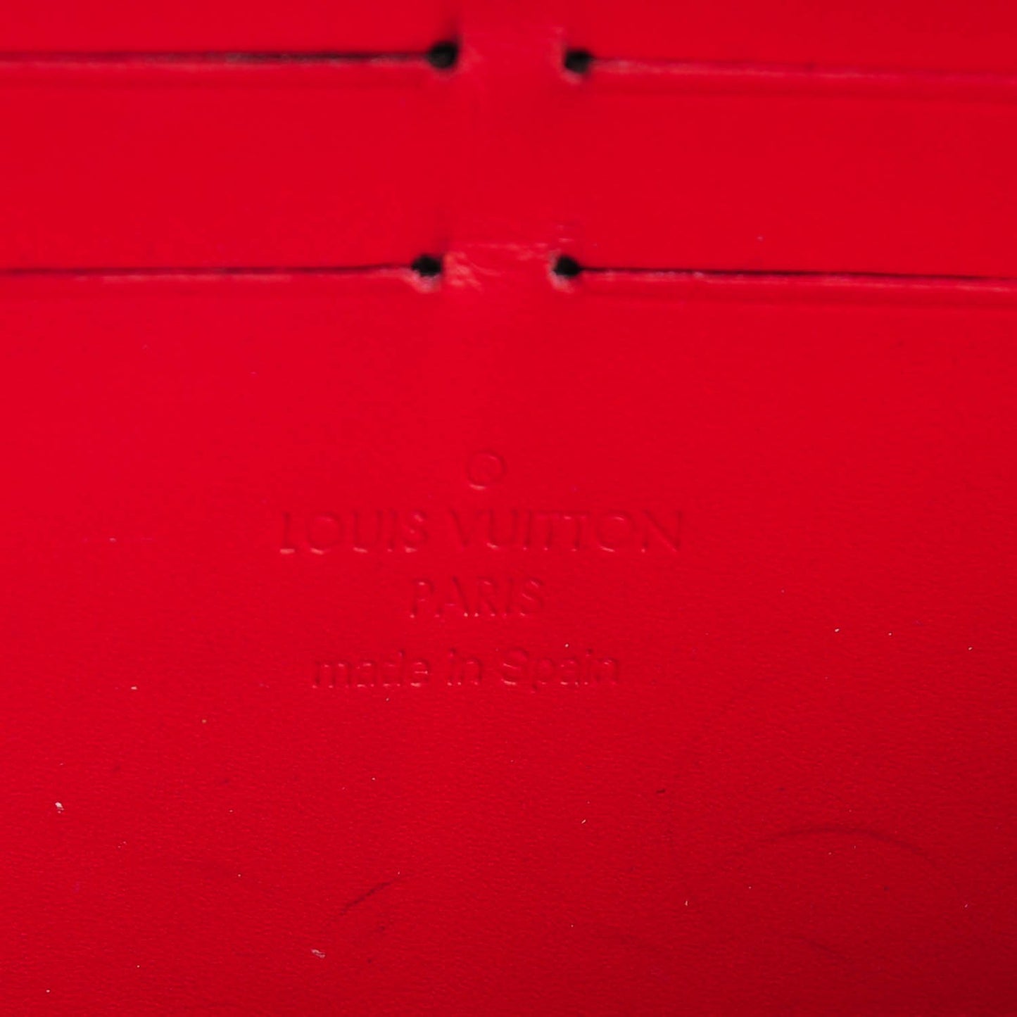 Patent Sweet Monogram Zippy Wallet Pomme D'Amour