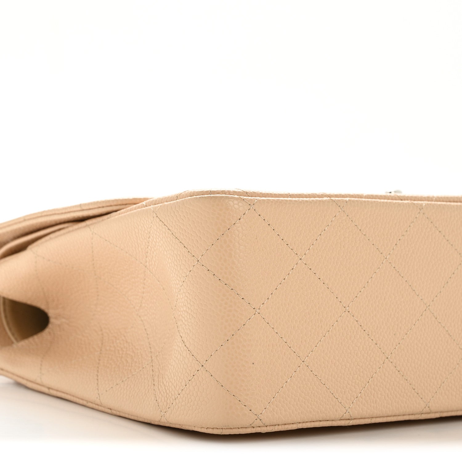 Chanel Caviar Quilted Jumbo Double Flap Beige Clair 8 of 10