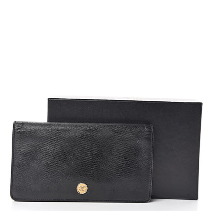 Chanel Grained Calfskin CC Button Yen Wallet Black 14 of 14