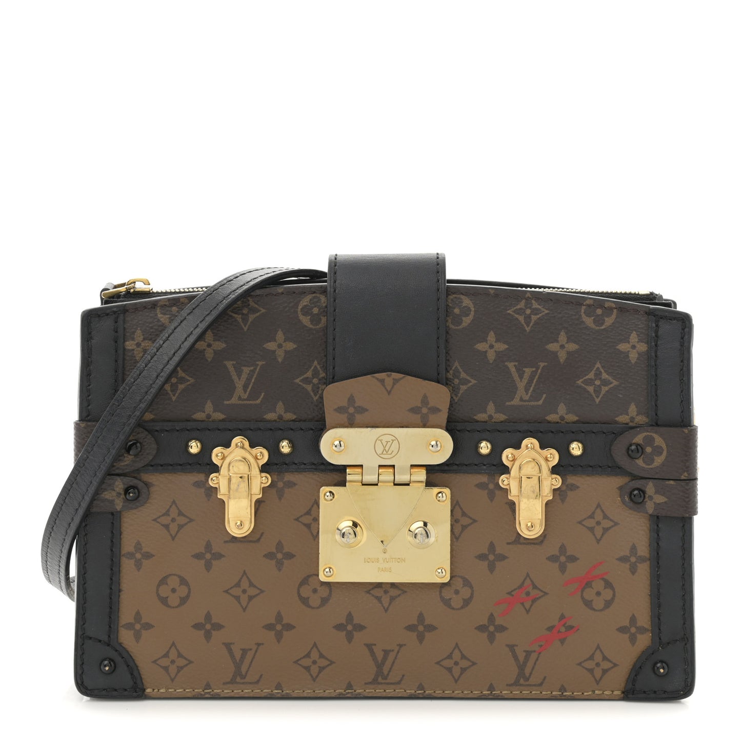 Reverse Monogram Trunk Clutch