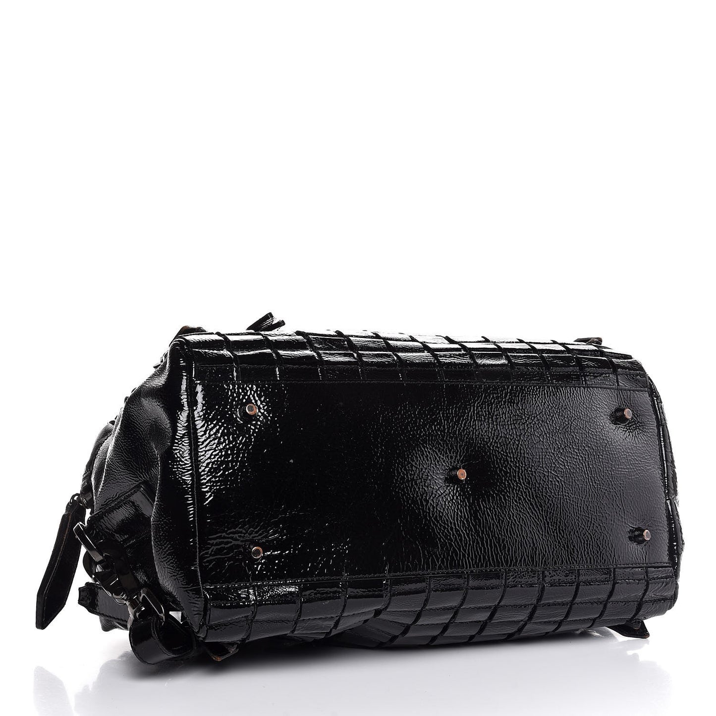 Patent Cartridge Pleat Tote Black