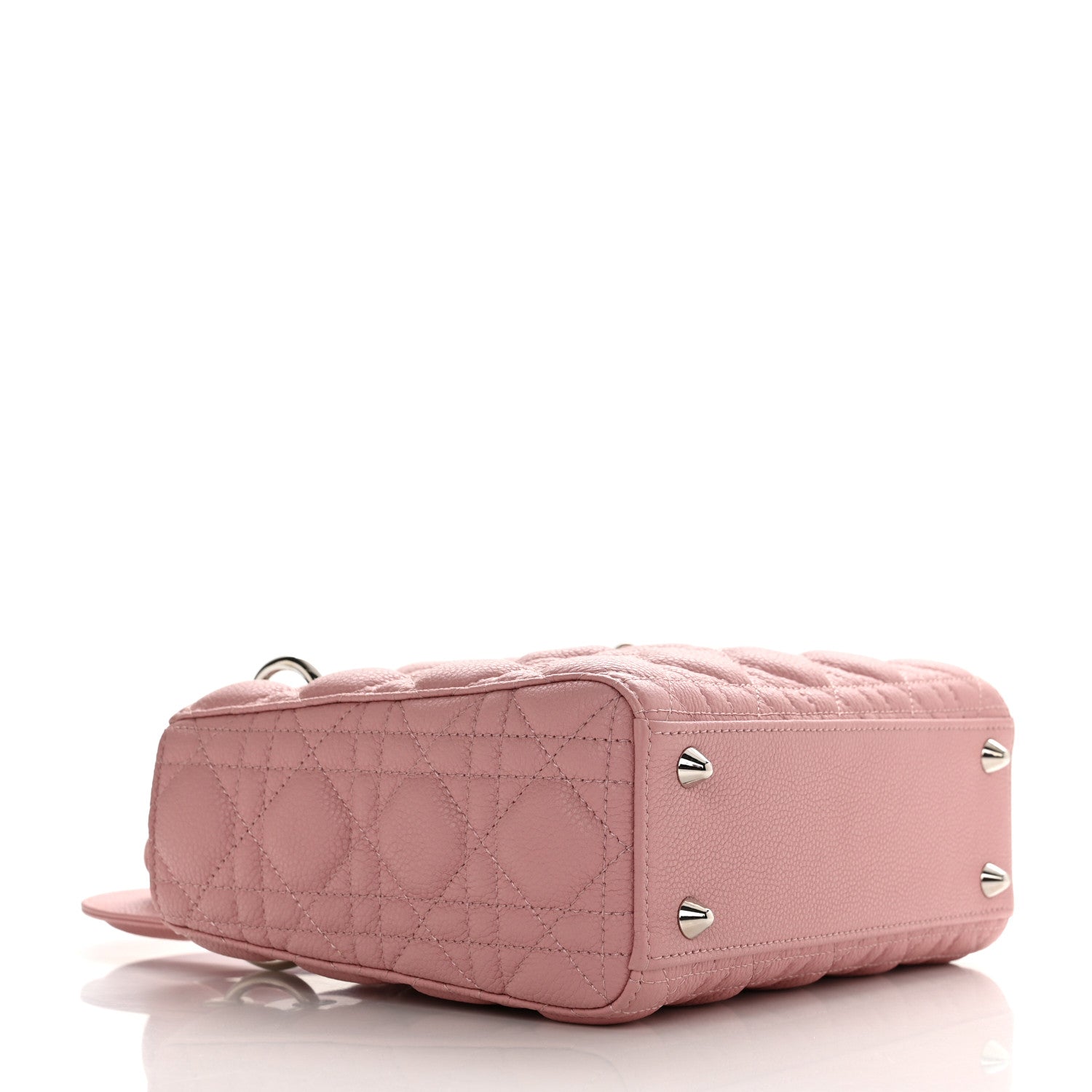 Christian Dior Grained Calfskin Cannage Small Lady Dior Fard 4 of 11