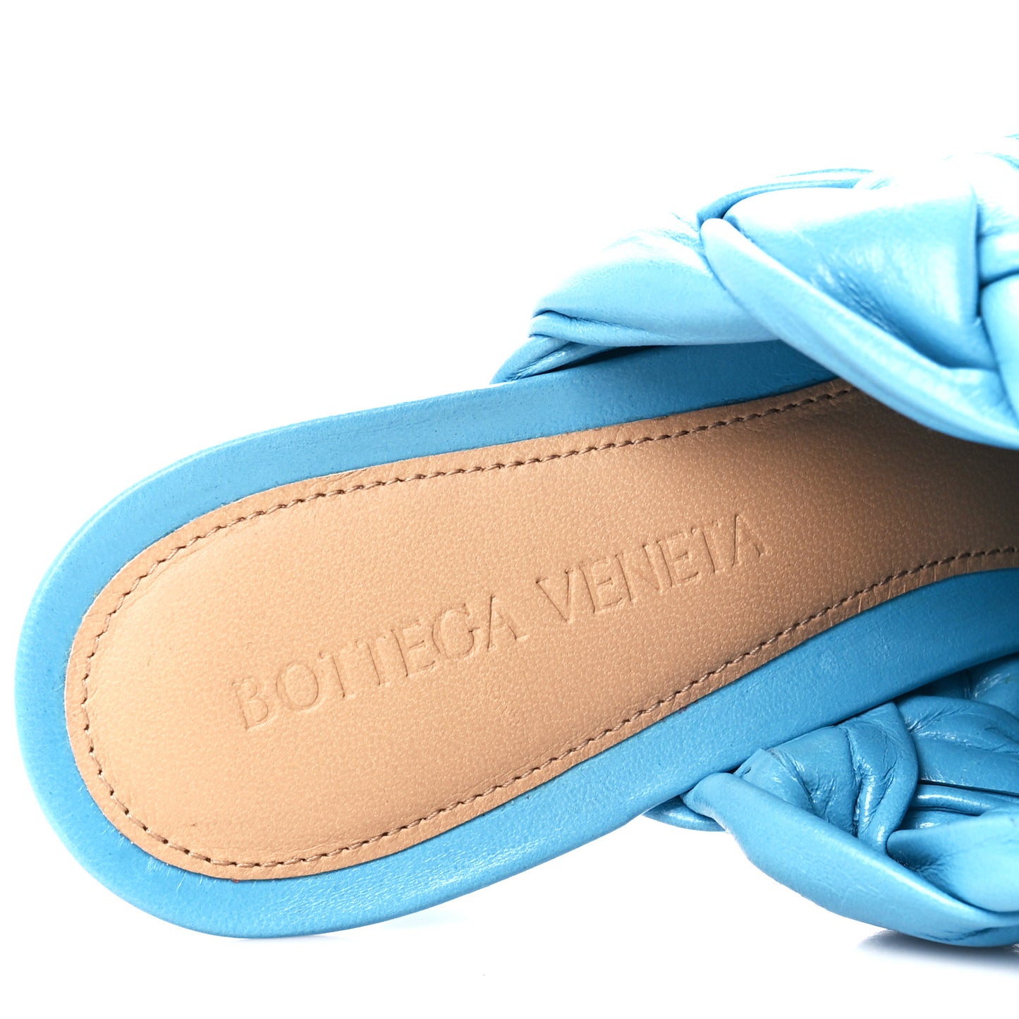 Nappa Intreccio The Board Platform Mule Sandals 37 Sky Blue