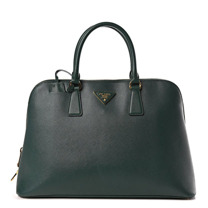 Prada Saffiano Lux Large Promenade Tote Biliardo 1 of 19