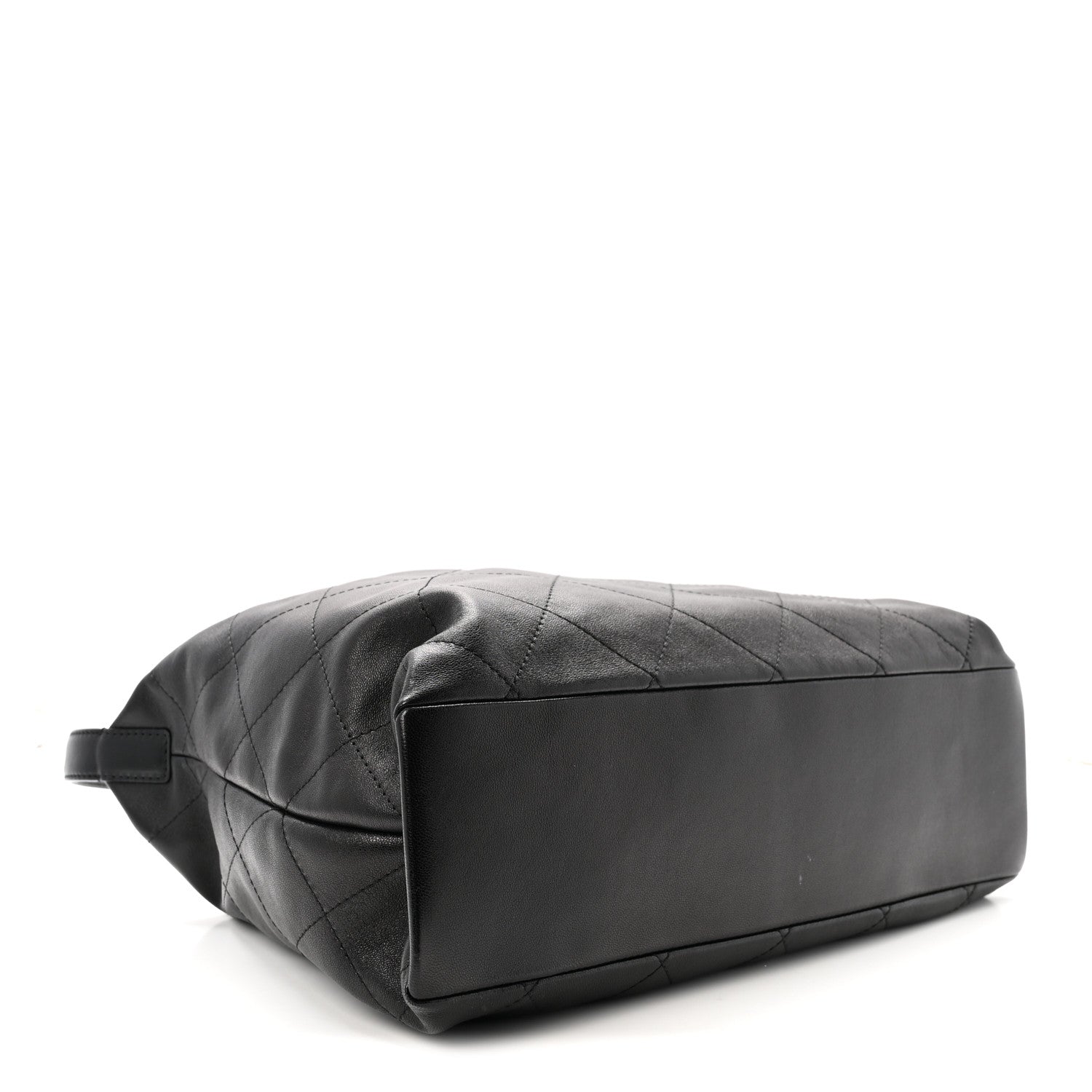 Chanel Shiny Lambskin Quilted Maxi Hobo Black 4 of 10