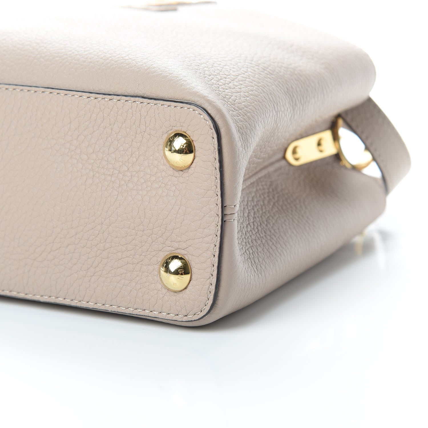 Louis Vuitton Taurillon Capucines BB Galet 10 of 11